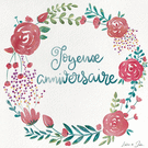 Fleurs &eacute;panouies pour un anniversaire joyeux
